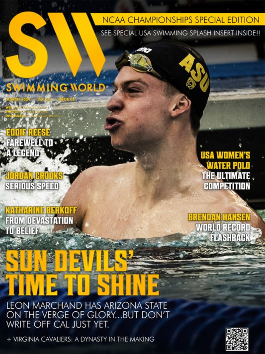 Swimming World Magazine March 2024 Issue - PDF ONLY - Cover
